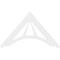 Ekena Millwork Pitch Stanford Architectural Grade PVC Gable Pediment, 72"W x 42"H x 1"P (14/12) GPP072X042X100STA - alternate 4